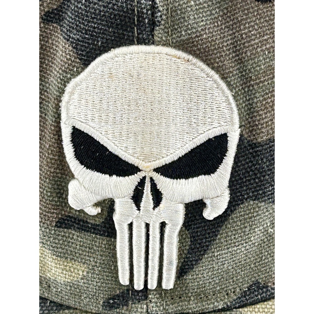 Marvel Punisher Skull Camp Trucker Hat Mesh napack Tactical Y2K Streetwear - Picture 3 of 9